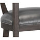 Brylea Brown / Brentwood Charcoal Leather Dining Armchair